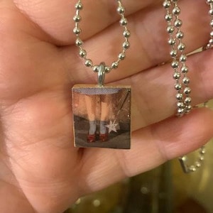 There&#39;s No Place Like Home Scrabble Pendant With Silver Plated Ball Chain