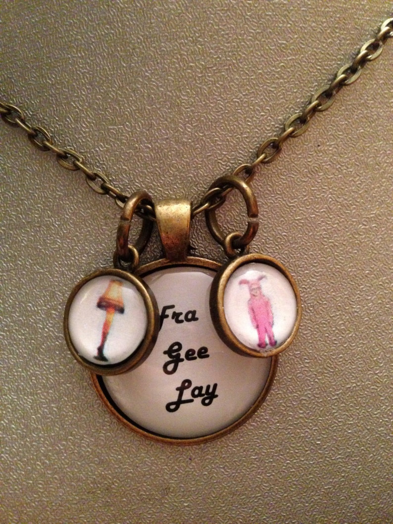 Frageelay A Story Necklace With Leg Lamp Charm And