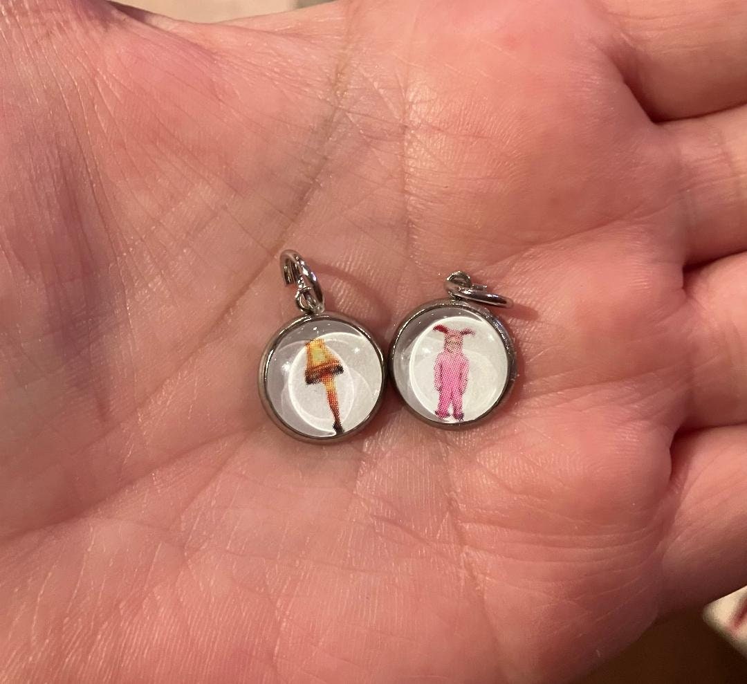 Leg Lamp and Bunny Charm Set