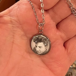 Young Elvis Presley Charm Necklace