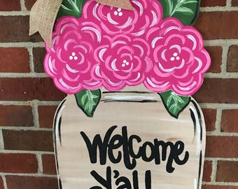 jar door hanger etsy