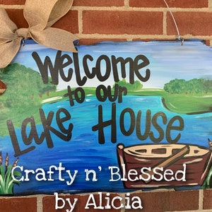 Lake House Custom Door Hanger