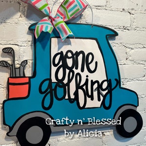 Personalized Golf-cart Door Hanger