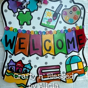 Personalized Teacher Welcome Door Hanger