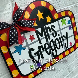 Personalized Theater Teacher Door Hanger