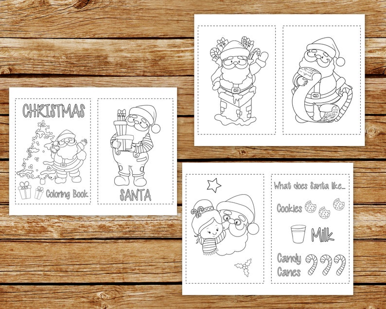 Christmas Coloring Book Printable Pages Santa Claus Coloring Book Pages Christmas Coloring Pages Printable Gift