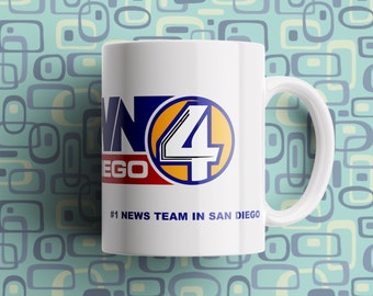 K.V.W.N Channel 4 News Mug | 11 oz / 15 oz. | Anchorman Fan made