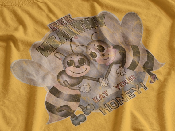 Bee Healthy T-shirt | Tyler Durden Cosplay Shirt | Distressed