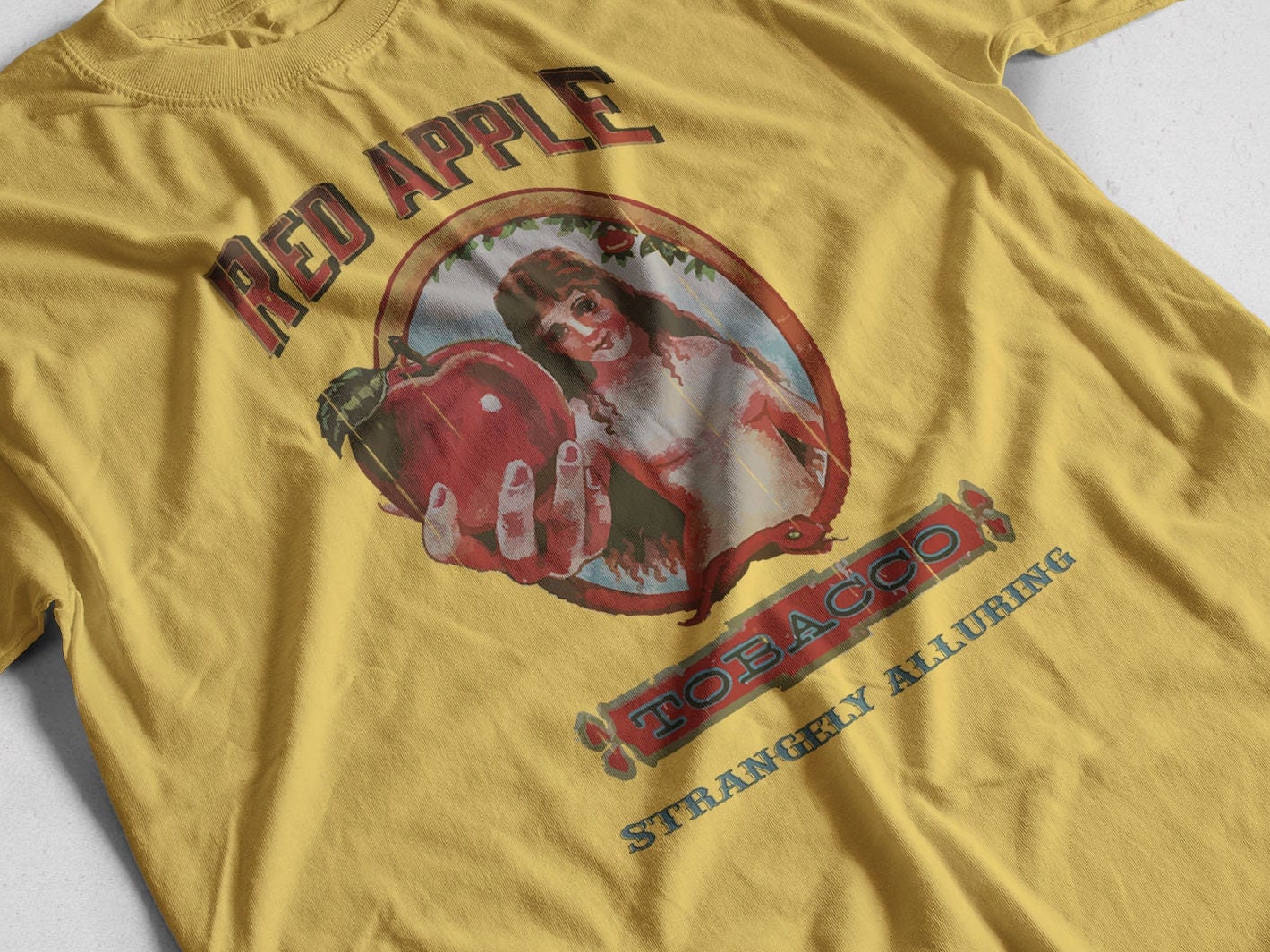 red apple tobacco shirt