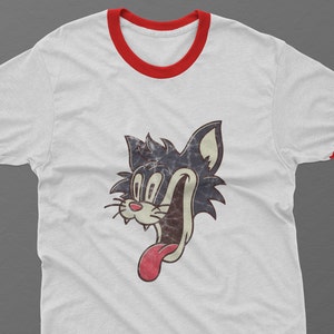 Crazy Smiling Cat - Patrick Hockstetter Ringer Tee and Hoodie | Cosplay, Replica, Prop