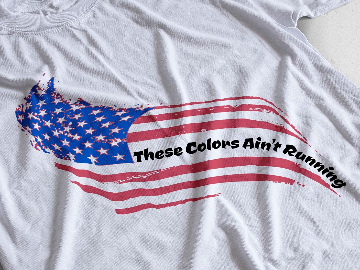 These Colors Ain t Running US Flag T shirt Saul Goodman Cosplay Replica Etsy Israel