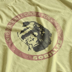 International Order for Gorillas T-Shirt. Replica, Cosplay [Distressed print]