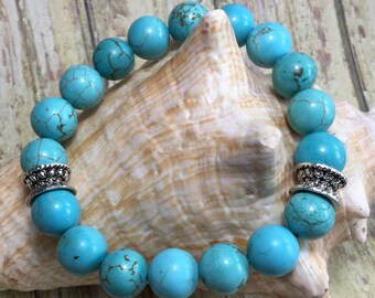 Healing - Turquoise Bracelets/Mala/Turquoise/Zen Bracelets/Healing/Spiritual/Meditation/Stone Bracelets