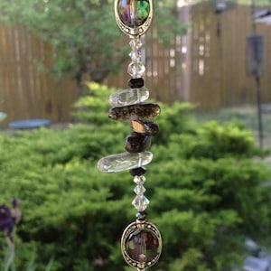 Curación - Atrapasol de cristal/Prisma/Cristal Swarovski/Curación/Atrapasol espiritual/Prisma de piedra/Arte/Jardín/Árbol/Adorno/Ventana/Coche