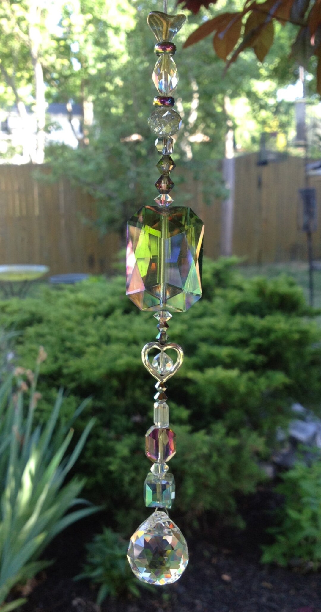 Light Spiritual Swarovski Crystal Suncatchers/healing Green - Etsy