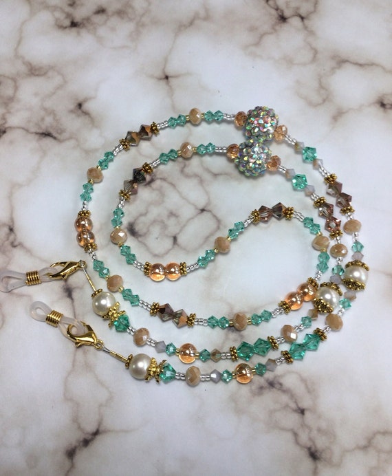 Swarovski eyeglass holder necklace sale