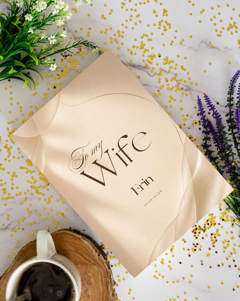 Wedding Vow Book Template for Her | Editable Canva Template | to My Wedding Vow Book Template for Her | Editable Canva Template | to My