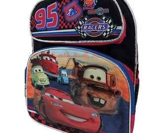 Disney Pixar Cars Lightning Mcqueen /& Mater Preschool Toddler Mini Backpack Bag