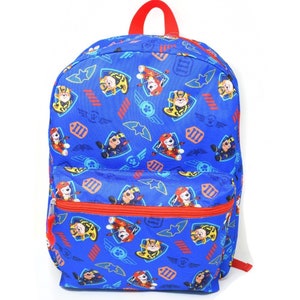 Sac à dos personnalisé 16 po. La Pat'Patrouille Chase Marshall Zuma Rocky Rubble