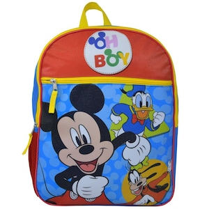 Personalized 16&quot; Disney Mickey Mouse Back Pack School Bag Travel Bag