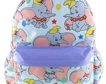 Personalized Purple Dumbo 16 inch All Over Print Deluxe Backpack With Laptop Compartment