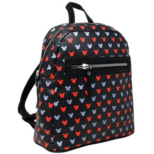 Personalized 10&quot; Deluxe Minnie Mouse Luxury Faux Leather Backpack School Pack Travel Bag