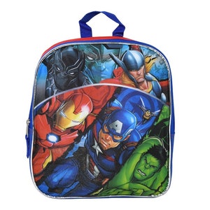 Personalized 11" Marvel Avengers Iron Man Captain America Hulk Thor Black Panther Mini Backpack