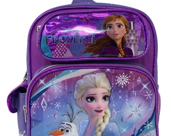 Personalized Frozen 2 Elsa & Anna 12" Toddler Backpack