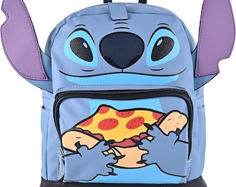 Personalized 10" Deluxe Disney Stitch Mini Back Pack Faux Leather