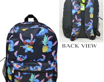 Personalized 16" Disney Lilo and Stitch Backpack School Bag Travel Pack