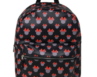 Zaino da viaggio personalizzato in ecopelle Disney Minnie Mouse da 16 pollici
