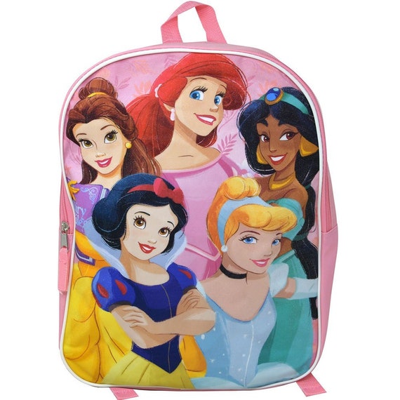 Personalized 15 Disney Princess Ariel Belle Snow White Jasmine Cinderella Backpack School Bag Travel Pack Etsy