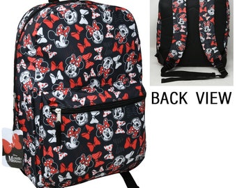 Personalized Disney 16" Minnie Mouse Bowtie Backpack School Bag Travel Pack