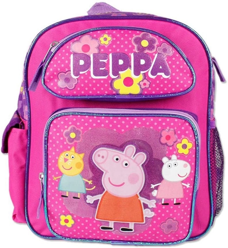 Personalized Peppa Pig 12 Inches Toddler Backpack Etsy