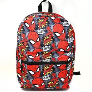 Cartable rouge personnalisé Marvel Avengers Spiderman Peter Park 16 pouces