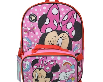 Personalized 16" Disney Minnie Lovin You Backpack with Lunch Bag