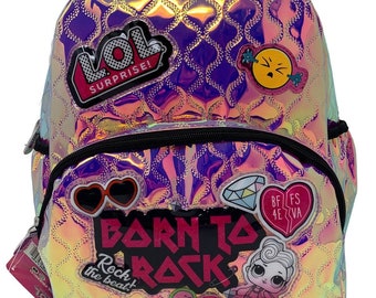 Personalized 100% AUTHENTIC LOL 12" Small Backpack -Rock the beat