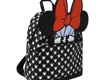 Zaino da viaggio personalizzato in ecopelle Deluxe Disney Minnie Mouse da 10 pollici