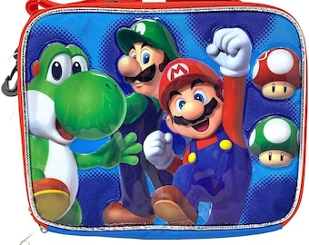 Personalisierte Super Mario Bros. Lunch/Bag Box mit Gurt