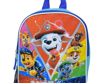 Mini mochila personalizada de 11" Paw Patrol Chase Marshall Skye Rubble Rocky Everest