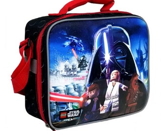 Personalized Lego Star Wars with Strap Lunch/Bag Box