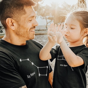 Big Dipper Little Dipper shirt Family shirts father and son Shirt Set, Baby, toddler Shirt, mommy and me, daddy and me, new parents,