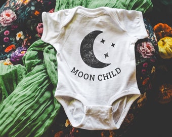 Moon child , Baby, Bodysuit, One Piece, Newborn Baby Outfit, Baby Shower gift, Dad gift, Celestial Shirt, gift, pregnancy announcement