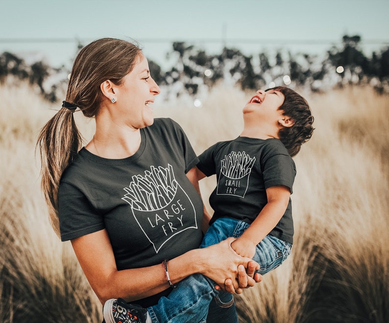 French Fries shirt Family shirts large fry small fry medium tater tot father and son Shirt Set, mommy and me, daddy and me, new parents, bild 4