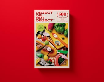 Puzzle da 500 pezzi, Oggetto o non oggetto, La dieta caotica, 46 x 66 cm