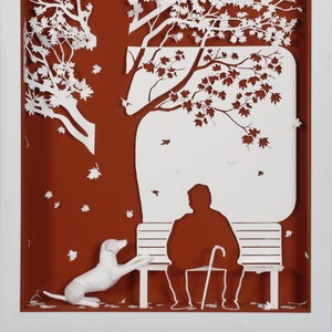 ARRIÈRE-SAISONS  -   Papier découpé et sculpté - reproduction photographique sur carte d'art