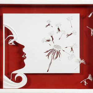 DE L'AIR - Papier découpé et sculpté - reproduction photographique sur carte d'art