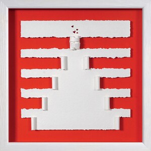 L'IRRÉSISTIBLE ATTRACTION des "AIMANTS" - Papier déchiré - reproduction photographique sur carte d'art