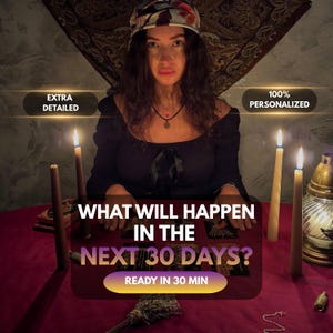 Qué Pasará en los Próximos 30 Días? – Lectura Psíquica del Futuro, Amor, Carrera, Dinero, Cambios, Lectura Intuitiva de Tarot (PDF)
