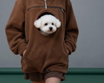 Pet Carrier Hoodie – Soft Dog & Cat Pouch